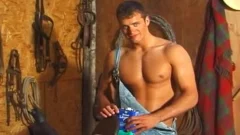 Cowboy homosexual guy bonks Rear End