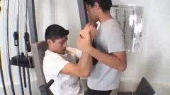 Bareback raw fucking accompanied by latin twink