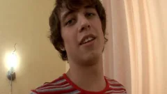 guy undresses, jerks and uses a sextoy