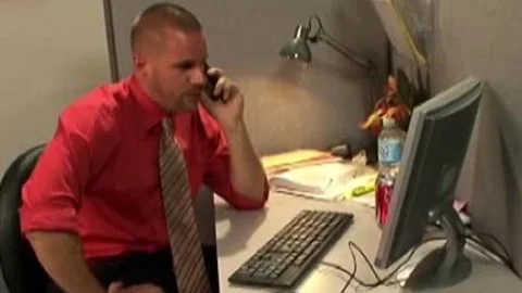 fascinating homosexuals slamming In The Office At Work