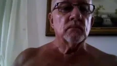 old man cum On webcam