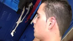 stunning homosexual cocks sucking cocks In Locker Room