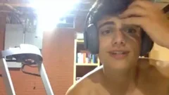 lad Showing His ramrod And a-hole In Live