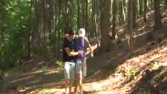 2 boys strippedback In Park