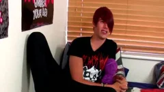 Smoking nasty Emo teen Rhys Casey Moans In joy And Joy