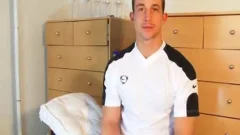 Full clip (25mns): A straight Soccer Player receives Wanked His biggest schlong By A boy