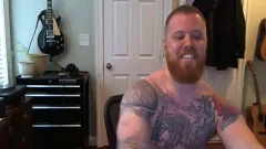 Ginger Tattooed  Muscle Cub Cums