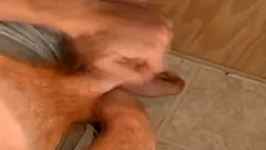 lewd Redhead guy undresses And Masturbates In Kitchen