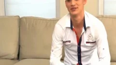 Derek yummy chap jerk off His lusty dick