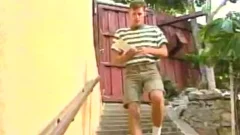 attractive White fellow Shawn Adams Backs Into humongous cock