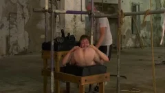 Restrained teen homosexual Alex Faux butthole drilled With dildos By taskmaster