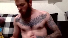 straight Bearded And Tatted Biker