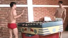 sleazy Hunks Plays strip Fooseball