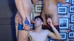 three attractive Romanian twinks plow And cum 1st Time On cam
