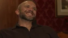 bound homosexual To A Cross receives dick Teased