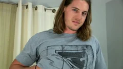 Circle Jerk Boys: Muscular Kip Strokes His Huge Cock