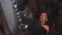lad bare In Sex Swing