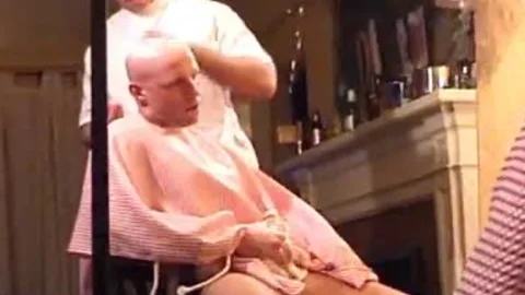 This Harder Treats his Client Well  bj Shave Bald Sex her Off II
