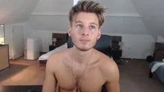 blond guy With big knob web camera