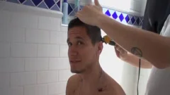 Muscle twink Flip Flop And cumshot
