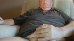 old man jack off On cam