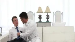 Ginger Bottom Passionately pounded unprotected By older Priest