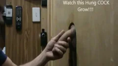 Gloryhole # 14 Curious HUNG stud
