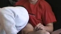 Servicing non-professional Straight lad lad Davey