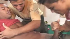 tight homosexual 3some On Tthellos dude Pool Table