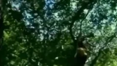 Two boys pound Outside