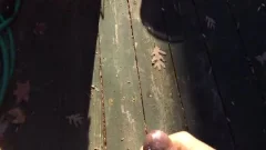 another Backyard JO video With A Sock Fleshlight