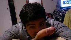 Me sucking A giant plump penis And Making hellom love juice In My throat :P\n\nLove Bc