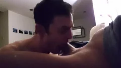 engulfing A thick shlong With Hard Facefucking And sperm Swallowing Facial