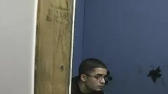 White dude Gargling Off Charcoal dicks At Gloryhole