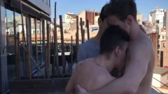 large penis homo threesome With Facial