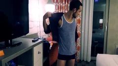 RB2798 Straight Hunk Pierce Clooney shoots His Wad
