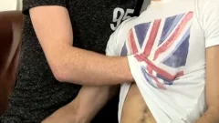 Bi Bottom Leo receives Showered In cream - Nathan Raider & Leo Starr