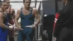 Three lascivious Mechanics fucking Hard In A hot gay trio