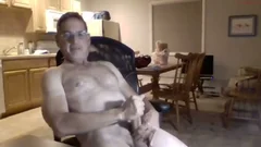 Hung handsome grandpa Cums
