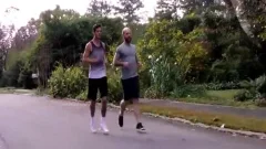 His Tep daddy Gives Him A Workout.. And A Creampie
