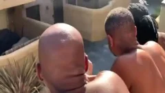 White lad banged By black large weenies
