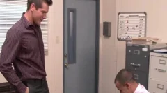 Office gays fucking booties On The Desk
