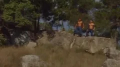 nailing outdoors With Latin man