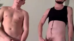 two str8 males Go homosexual 1st Time On cam,engulfing 10-Pounder And have a enjoyment It