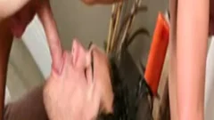 large Low Hangers Swingng while pounding