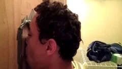 legal age teenager Sucks At The Glory hole