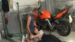 Mechanic suck N bare fuck