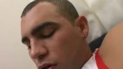 Latino homosexual bareback anal drilling