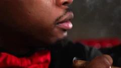 Noir Male: Gagging on the Big Black Cock