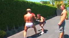 slutty slutty gay boyz In The threesome